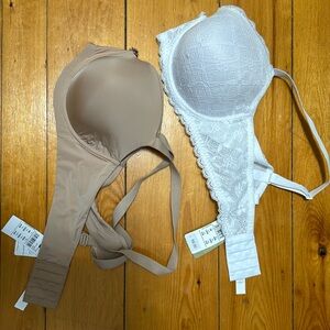 NWT Intimissimi Bras - white and nude 42B - both come